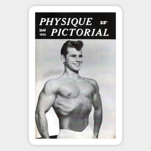 PHYSIQUE PICTORIAL - Vintage Physique Muscle Male Model Magazine Cover Sticker